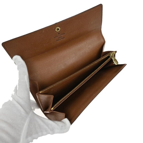 LOUIS VUITTON Porte Monnaie Credit Long Wallet Monogram Leather - Picture 14 of 14